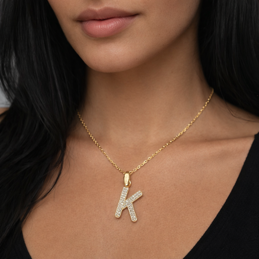 Charm-Zirkonia Buchstabe K Elif Jewelry