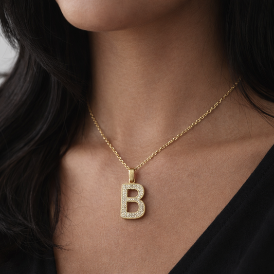 Charm-Zirkonia Buchstabe B Elif Jewelry