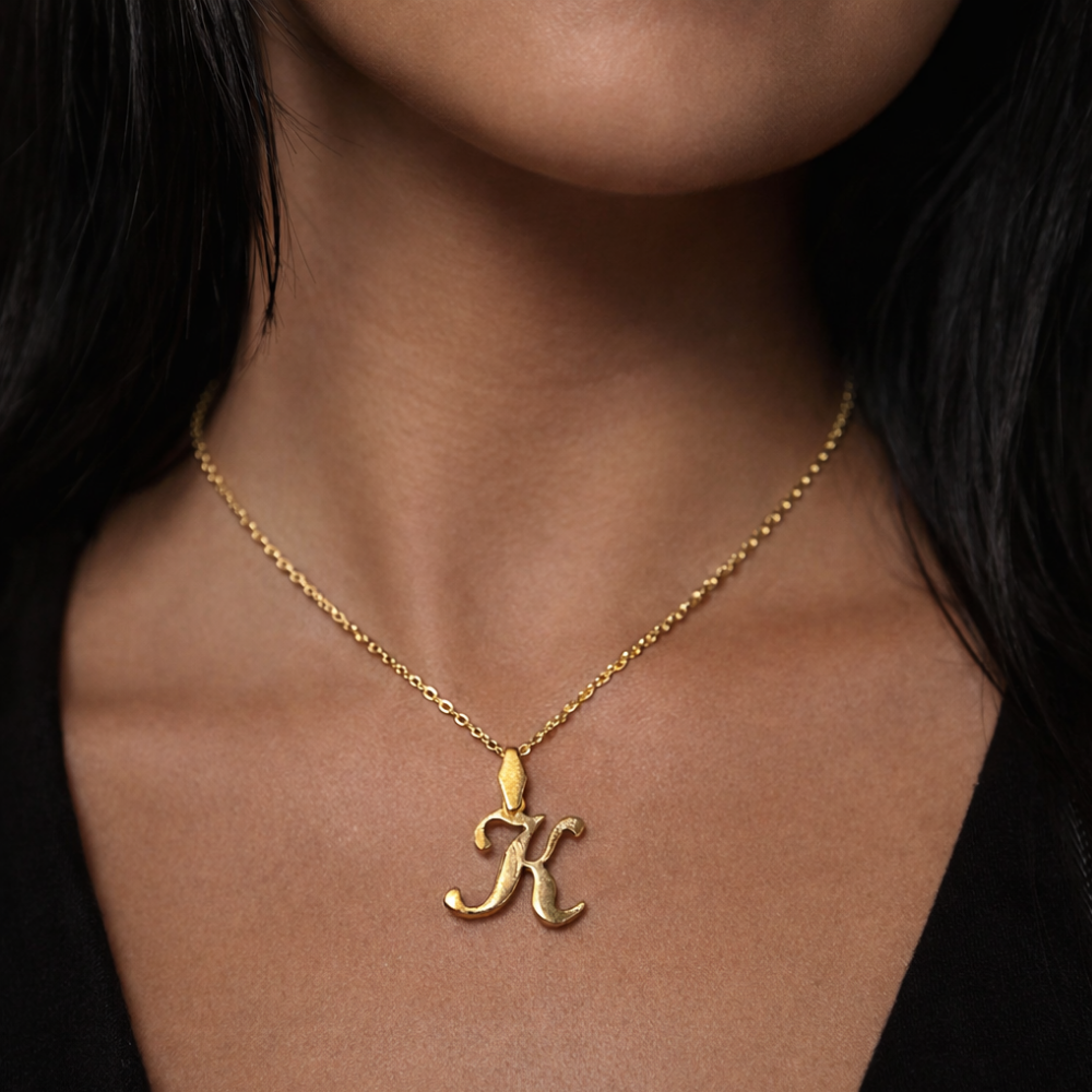 Charm Buchstabe K Elif Jewelry
