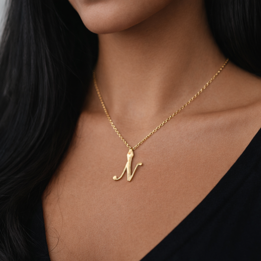 Charm Buchstabe N Elif Jewelry
