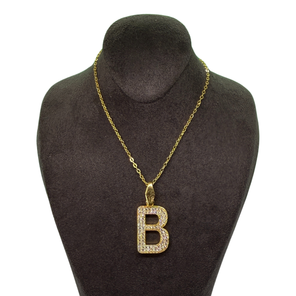 Alphabet-Charm-Zirkonia Buchstabe B Elif Jewelry