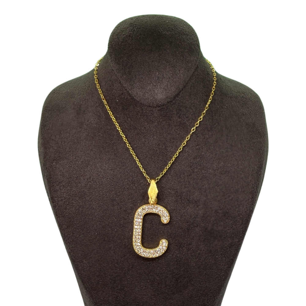 Alphabet-Charm-Zirkonia Buchstabe C Elif Jewelry