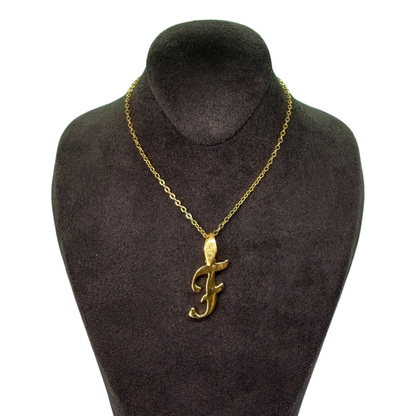 Alphabet-Charm Buchstabe F Elif Jewelry
