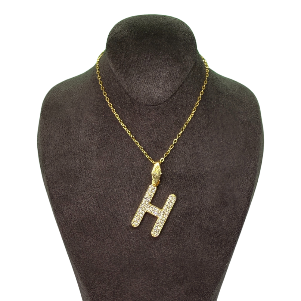 Alphabet-Charm-Zirkonia Buchstabe H Elif Jewelry
