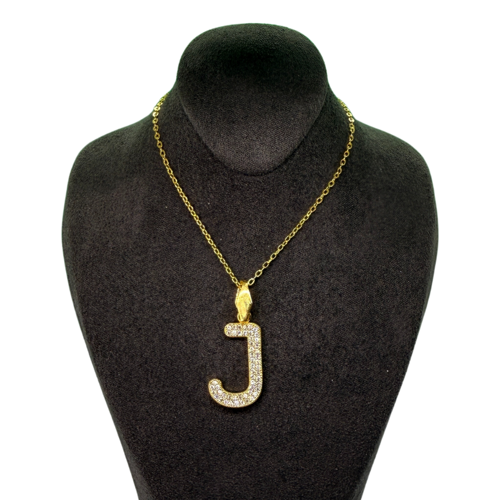 Alphabet-Charm-Zirkonia Buchstabe J Elif Jewelry