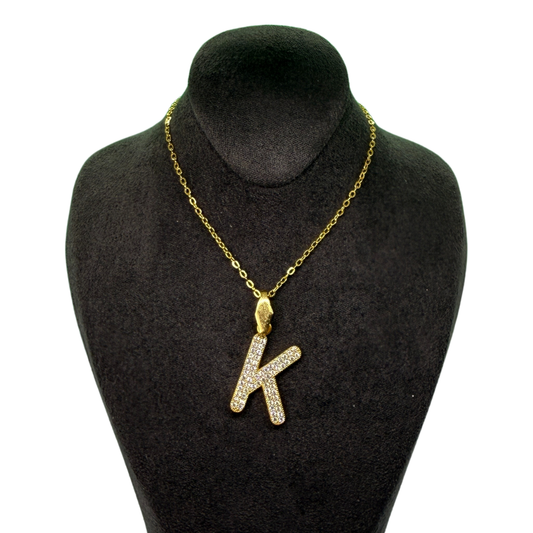 Alphabet-Charm-Zirkonia Buchstabe K Elif Jewelry