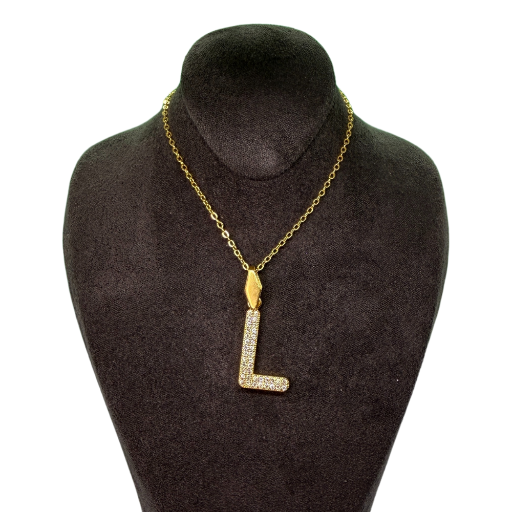 Alphabet-Charm-Zirkonia Buchstabe L Elif Jewelry