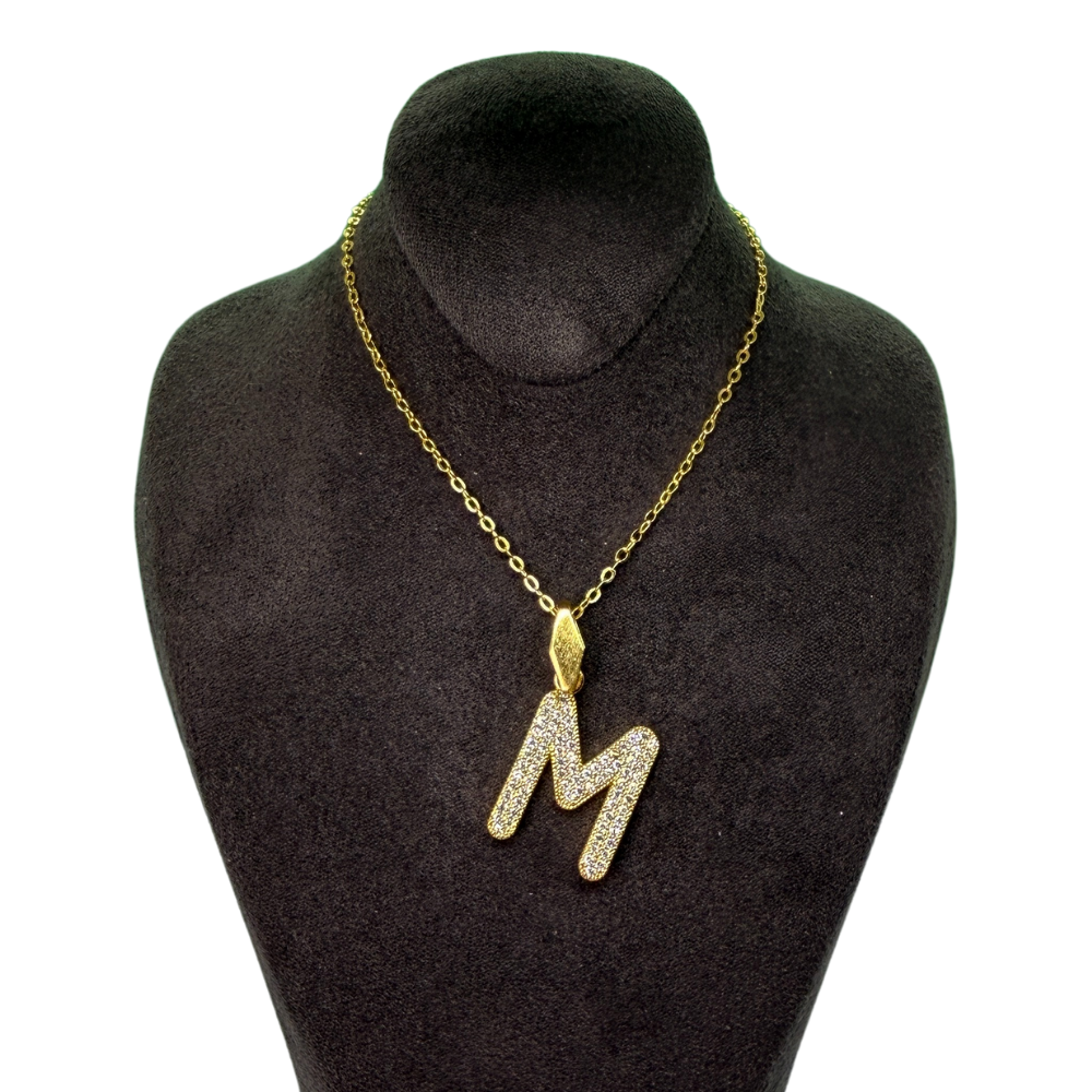 Alphabet-Charm-Zirkonia Buchstabe M Elif Jewelry