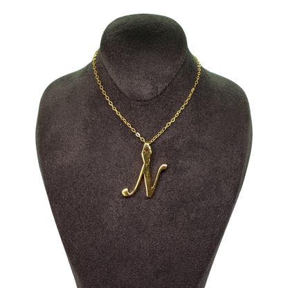 Alphabet-Charm Buchstabe N Elif Jewelry