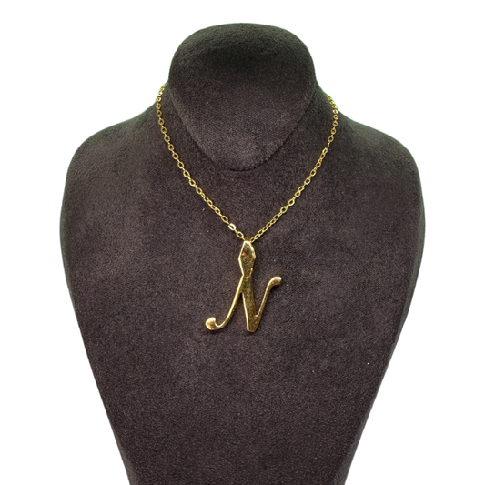Alphabet-Charm Buchstabe N Elif Jewelry