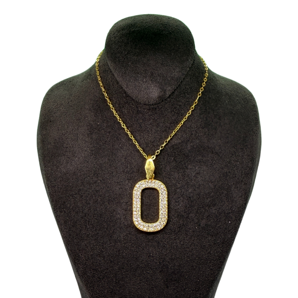 Alphabet-Charm-Zirkonia Buchstabe O Elif Jewelry