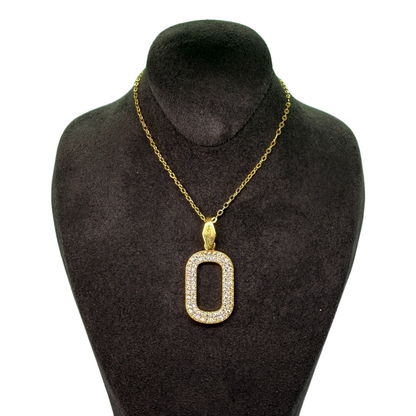 Alphabet-Charm-Zirkonia Buchstabe O Elif Jewelry