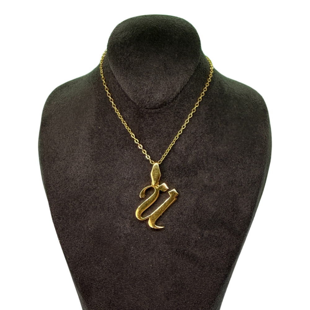 Alphabet-Charm Buchstabe Ü Elif Jewelry