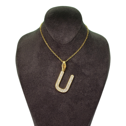 Alphabet-Charm-Zirkonia Buchstabe U Elif Jewelry