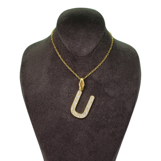 Alphabet-Charm-Zirkonia Buchstabe U Elif Jewelry