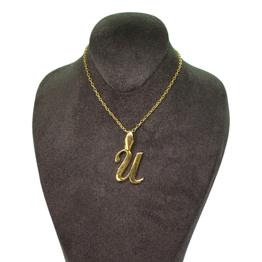 Alphabet-Charm Buchstabe U Elif Jewelry