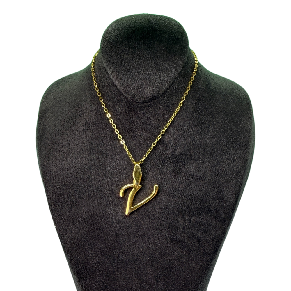 Alphabet-Charm Buchstabe V Elif Jewelry
