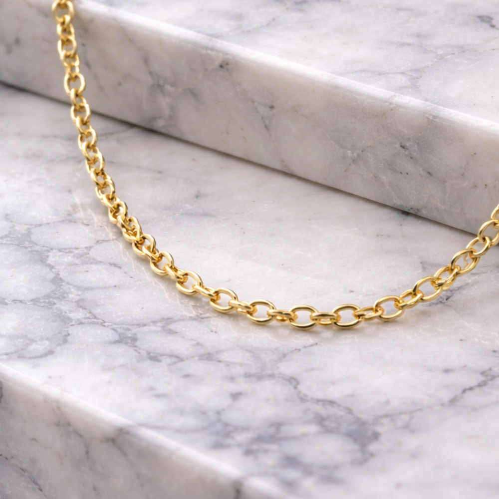 Ankerkette auf Marmor Elif Jewelry