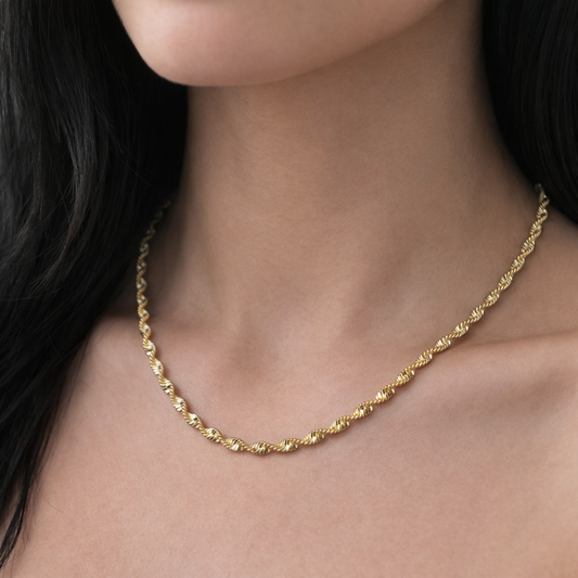 Elif Jewelry Spiralhalskette Unendlichkeit Optik