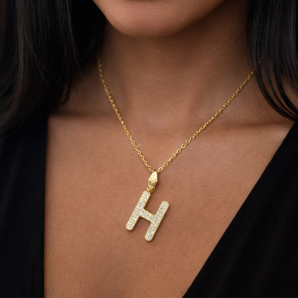 Charm-Zirkonia Buchstabe H Elif Jewelry