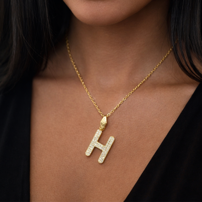 Charm-Zirkonia Buchstabe H Elif Jewelry