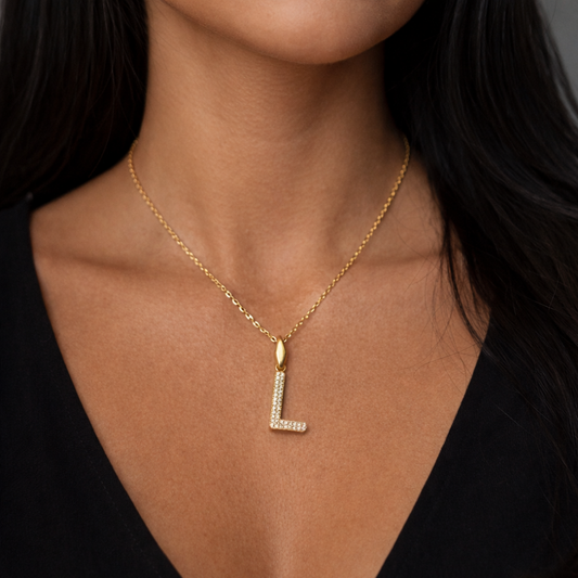 Charm-Zirkonia Buchstabe L Elif Jewelry