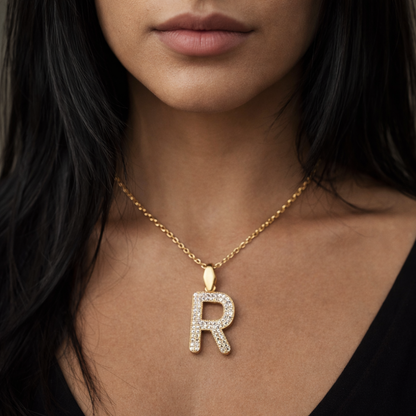 Charm-Zirkonia Buchstabe R Elif Jewelry