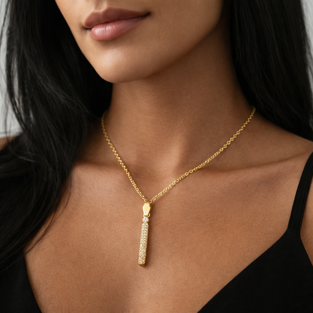 Charm-Zirkonia Buchstabe ii Elif Jewelry